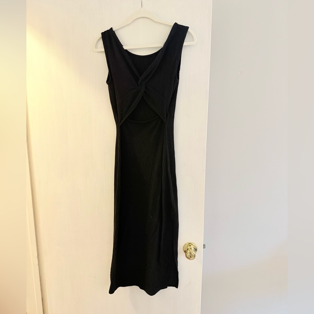Game Day Black Sleeveless Dress